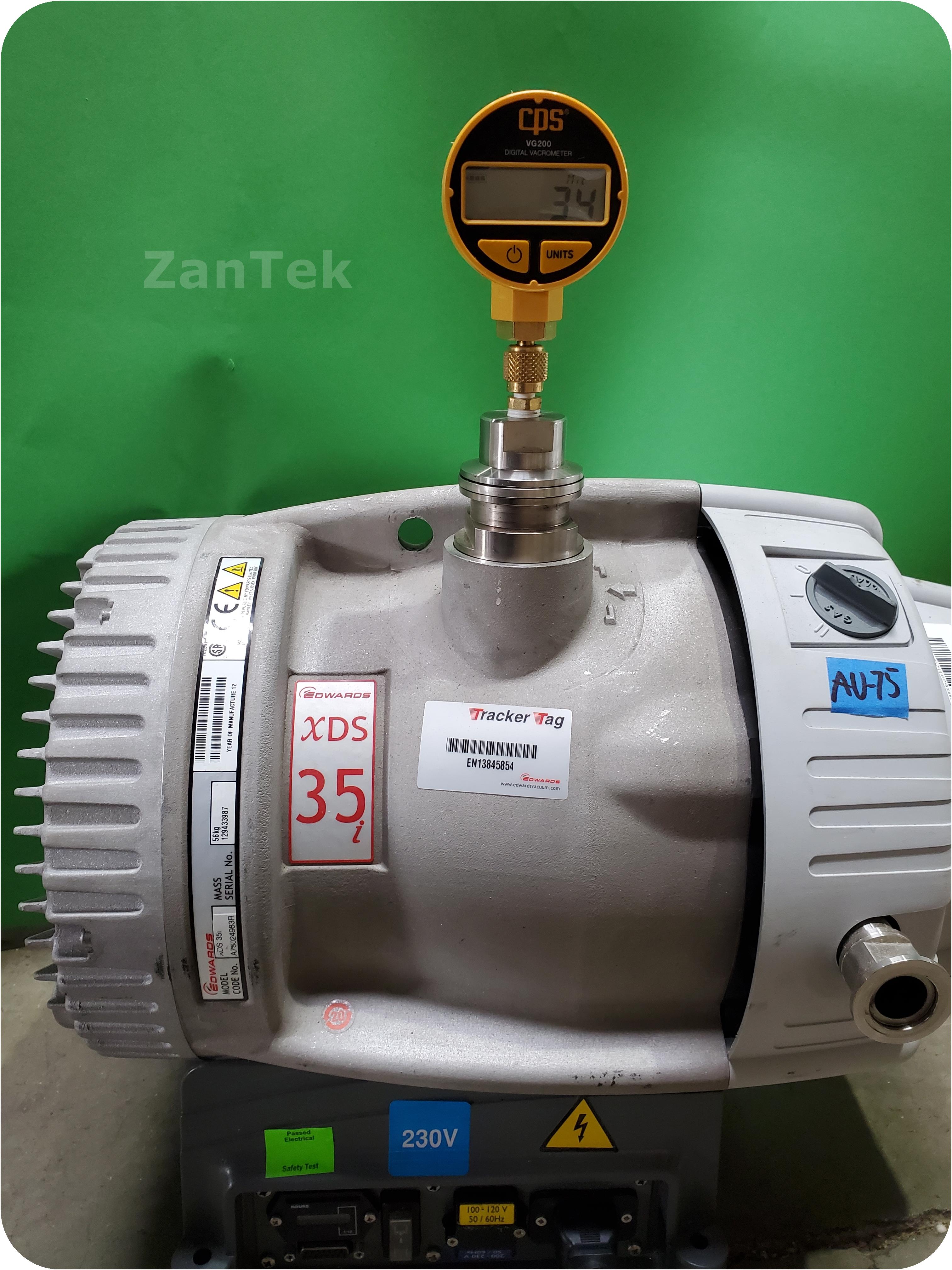 ZanTek Scientific 295702EDWARDS XDS35i Dry Scroll Vacuum Pump